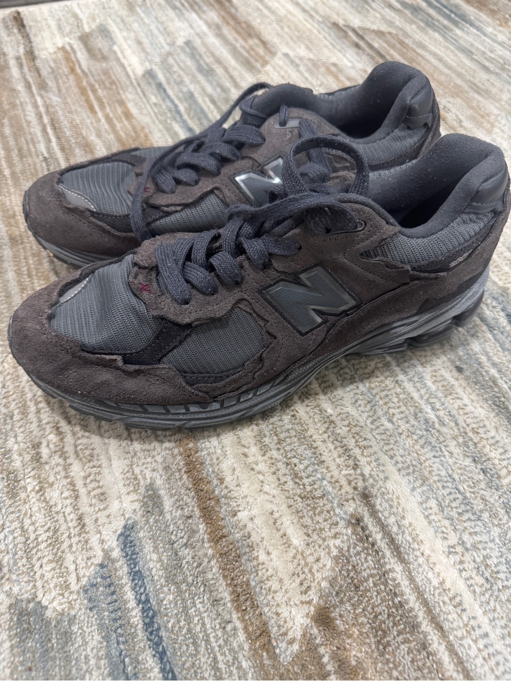 New Balance 2002r Men's Brown Suede & Mesh Running Shoes